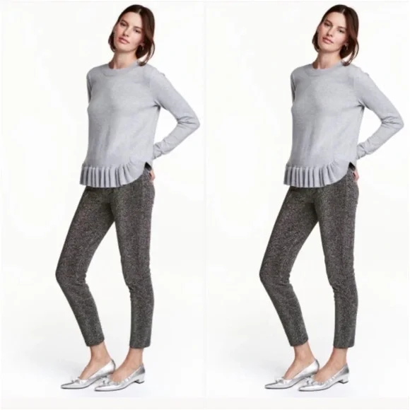 H&M glitter skinny ankle pants - Picture 2 of 2